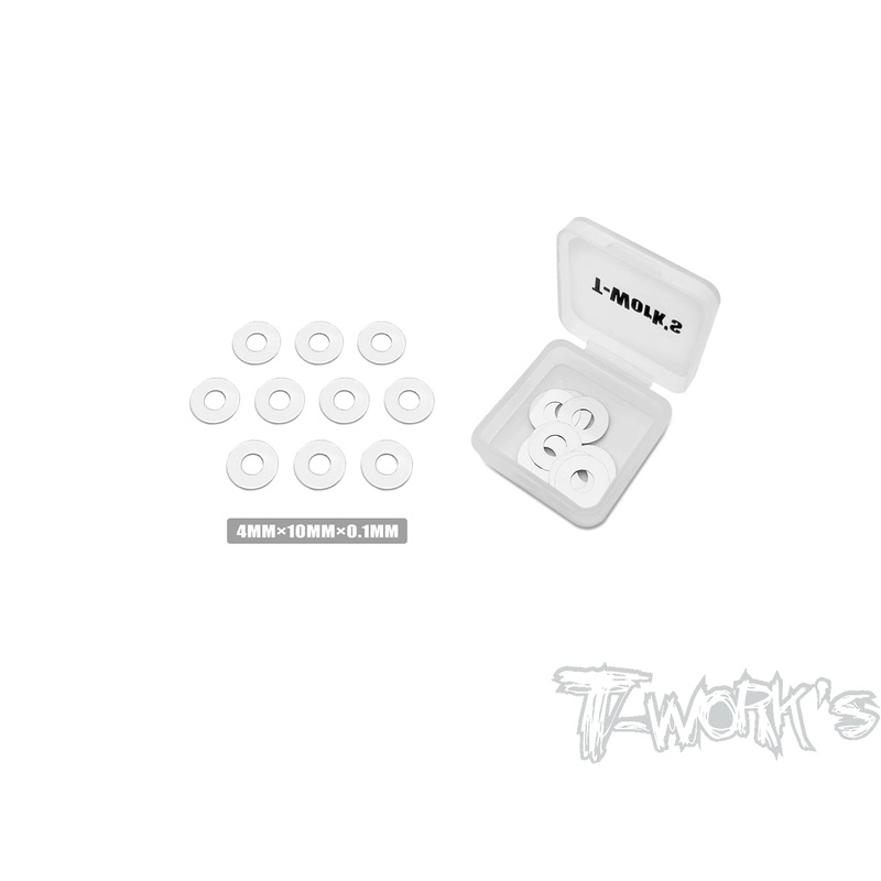 TA-146-01  4 x 10 x 0.1mm Stainless Steel Shim Washer ( 10pcs. )