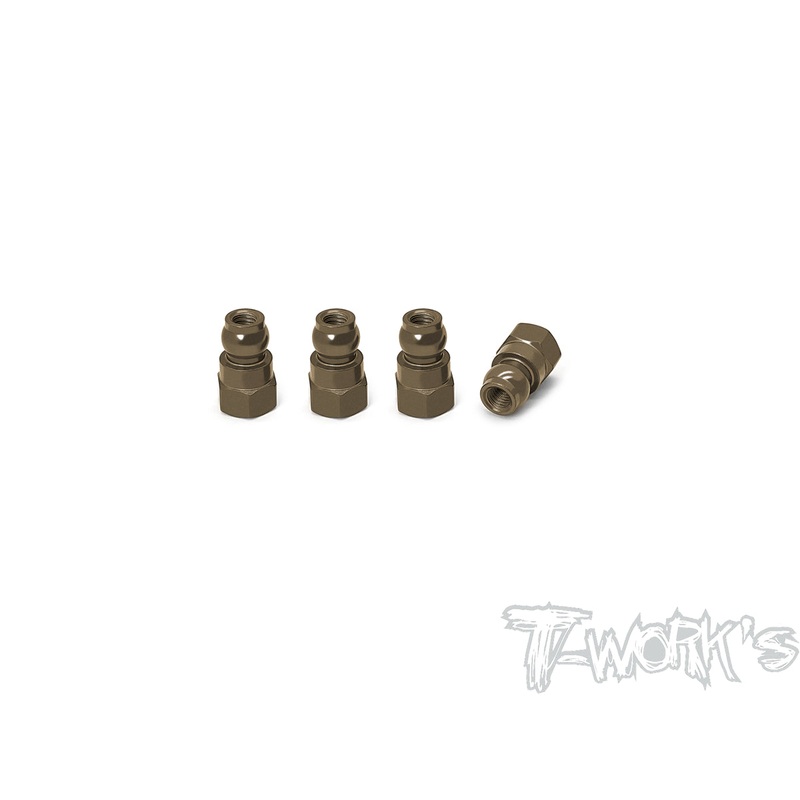 TE-128-B7075-T6 Hard Coated Alum. Shock Bushings 12mm ( Team Associated RC10 T6.4/ RC10 B6.3/ 6.2 ) 4pcs.