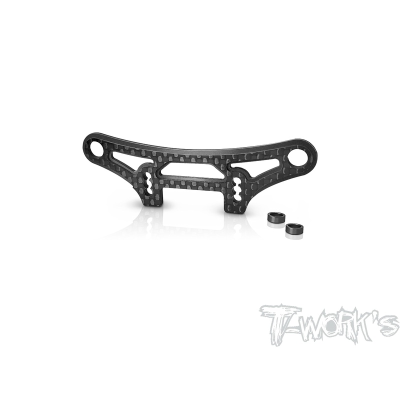 TE-203-X4    Graphite Upper Holder For Bumper ( For Xray  T4'19/ X4 / X4'20/ X4'23 )