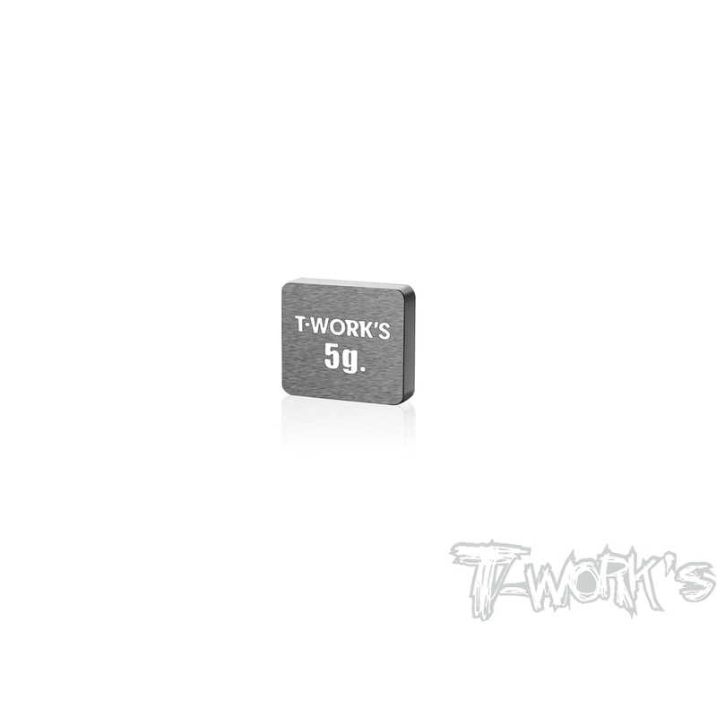 TE-207-F Adhesive Type 5g Tungsten Balance Weight     11x9.9x2.5mm
