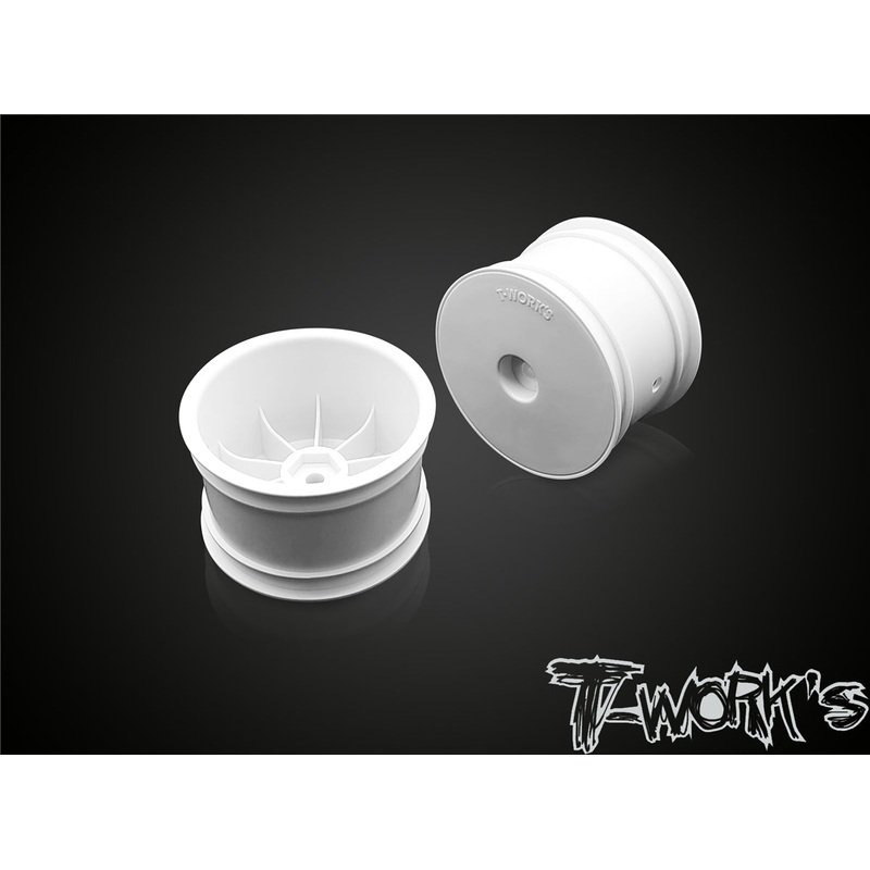 TE-226-D 2.2" 12mm Hex Rear Wheel White/Yellow ( For TLR 22/22-4 )