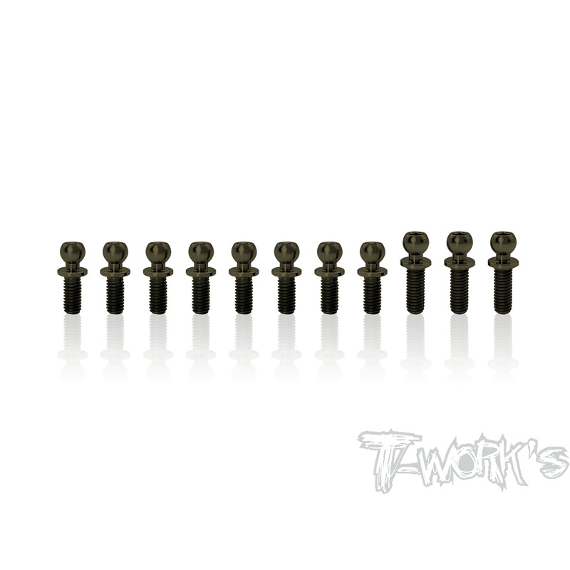 TE-236-X10'227075-T6 Hard Coated Alum Ball End set ( For Xray X10'22 )