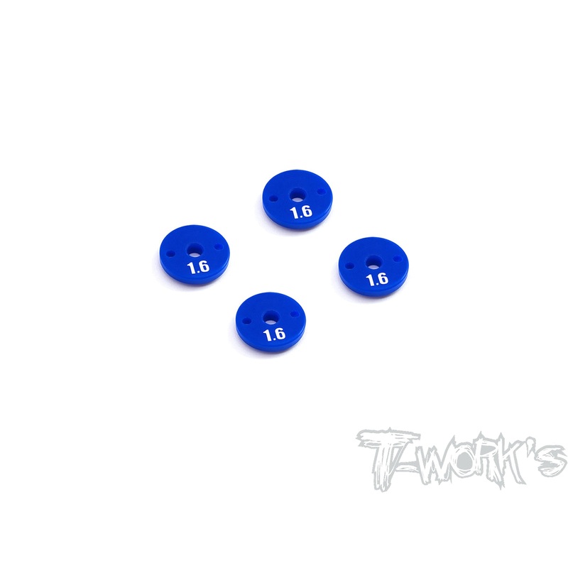 TE-237-AE   Thin Shock Pistons V2 ( Team Associated RC10 B6.3/6.2/6.1/B74.1/74 ) 4pcs.