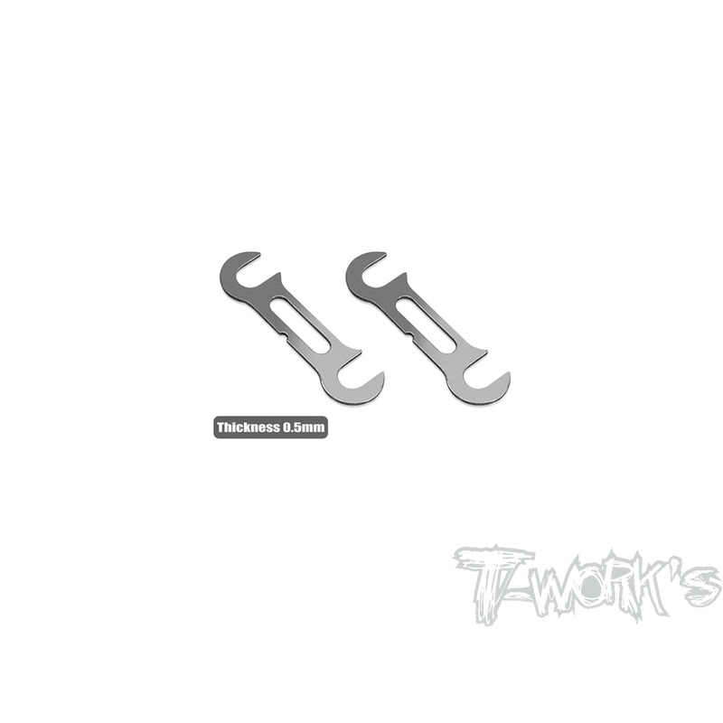 TE-X4-A-0.50.5mm Front Roll Center Spacer ( For Xray X4 / X4'23  ) 2pcs.