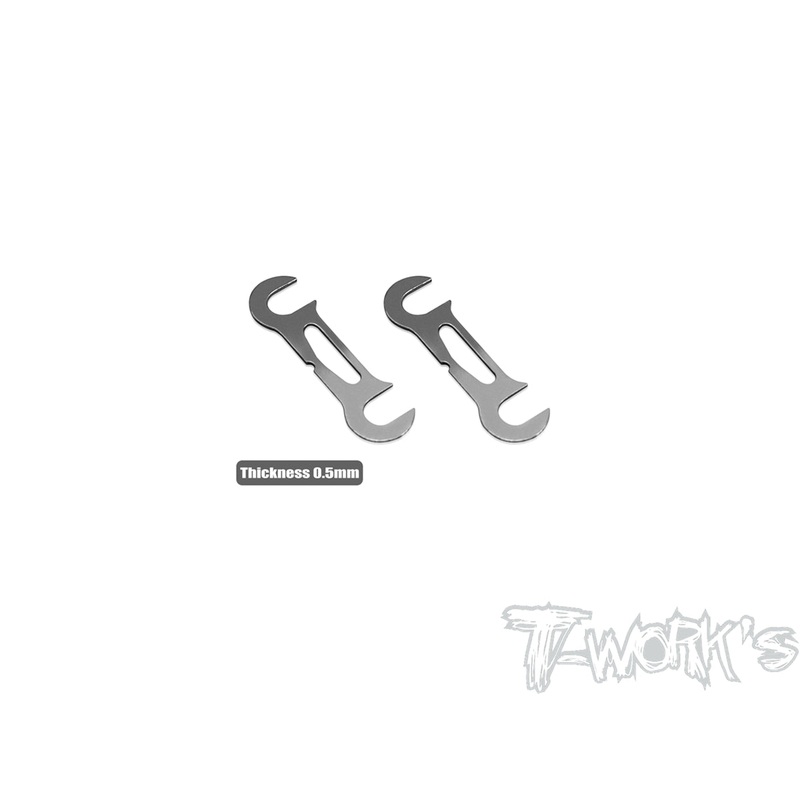 TE-X4-B-0.50.5mm Rear Roll Center Spacer ( For Xray X4 / X4'23  ) 2pcs.
