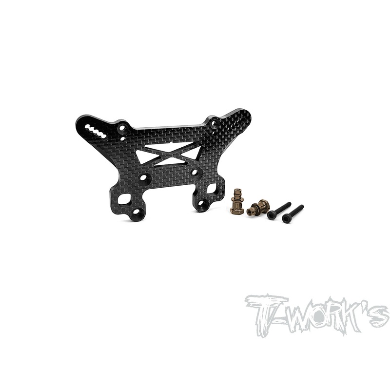 TO-247-T3.2   Graphite Front/Rear Shock Tower 4mm/5mm With short Standoffs ( For Team Associated RC8 T3.2/T3.1)