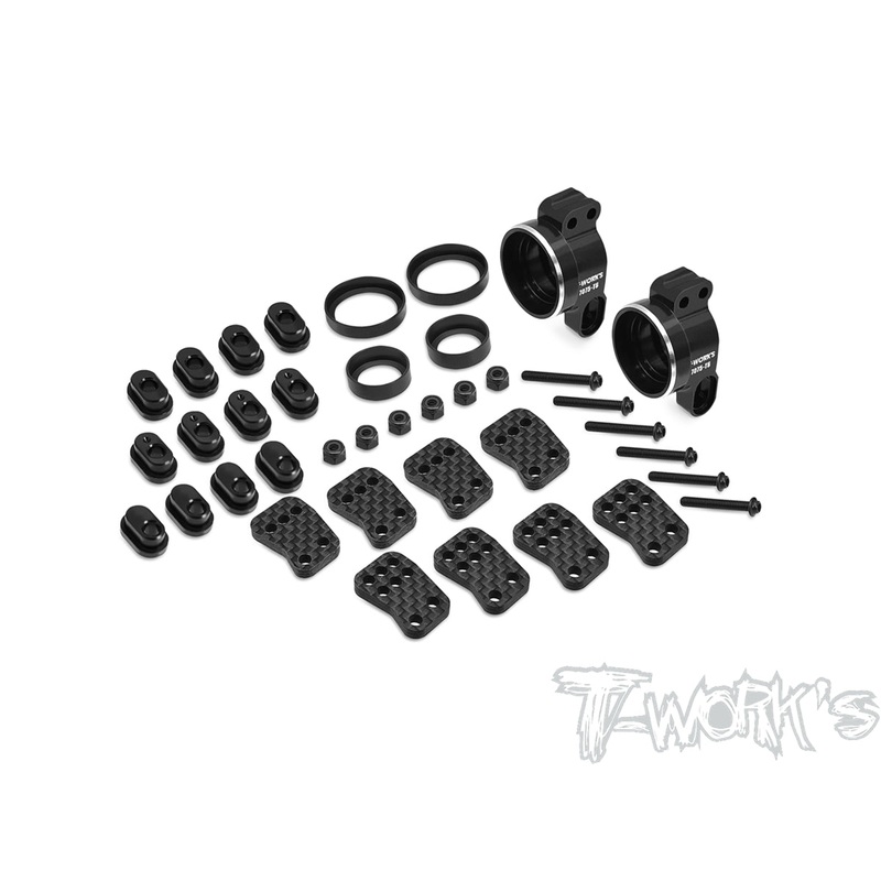 TO-279-RC87075-T6 Alum. Rear Hubs ( For Team Associated RC8 B3.2/3.1/B4 )