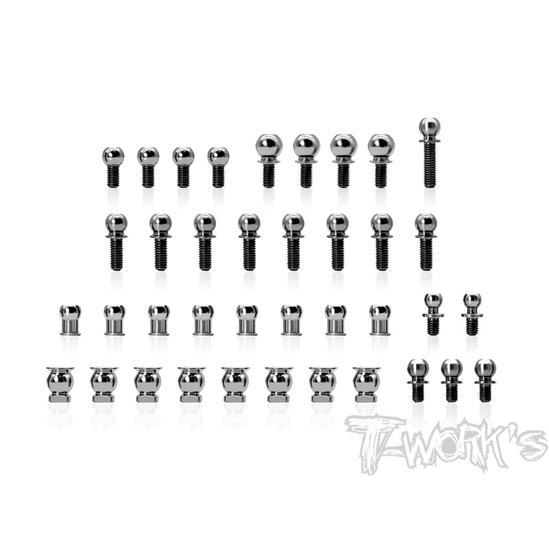 TP-13764 Titanium Ball End set ( For Xray X4 )