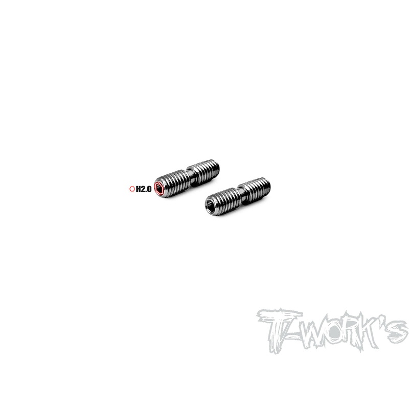 TP-X4-E64 Titanium Adujustable Camber Screw 4x15mm ( For Xray X4 /  X4'23 / X4F'24  /X1'24/X4F'25 ) 2pcs.