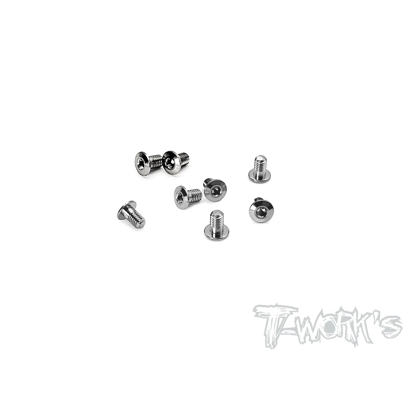 TSS-305LP 3mm x 5mm  Hex. Socket Head Low Profile Half Thread Screws8pcs.