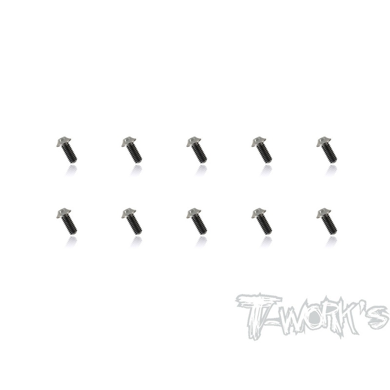 TSS-U-10  64 Titanium M2.6 Hex. Socket UFO Head Screw 10Pcs.
