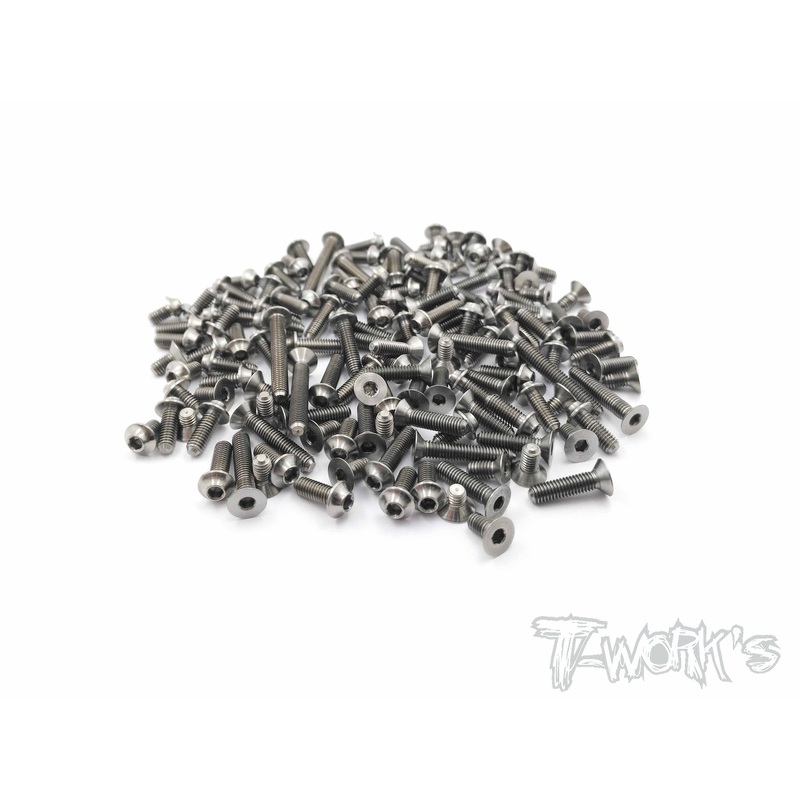 TSSU-X3GTS30th 64 Titanium Screw set ( UFO Head ) 178pcs.( For Hong Nor X3 GTS 30th )
