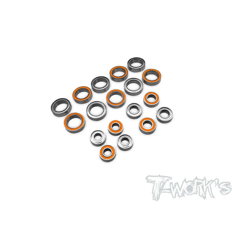 BBS-EB410   Precision Ball Bearing Set  ( For TEKNO EB410 / EB410.2 ) 18pcs.