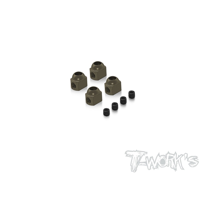 TA-151Hard Coated 7075-T6 1/8 Buggy Anti-roll Ball Collar ( 4pcs. )