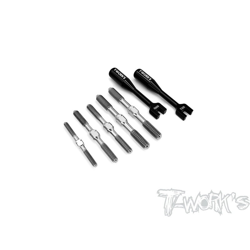 TB-259   64 Titanium Turnbuckle Set ( For Xray XB8 2022 / XB8 2023 / XB8 2024/XB8'25)