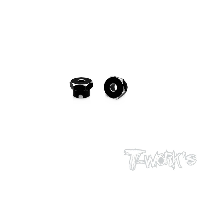 TE-2417075-T6 Alum. 12mm Hex Wheel Adapter For AE RC10 1/4 " Axle  ( For Kyosho Optima Rims Compatible )