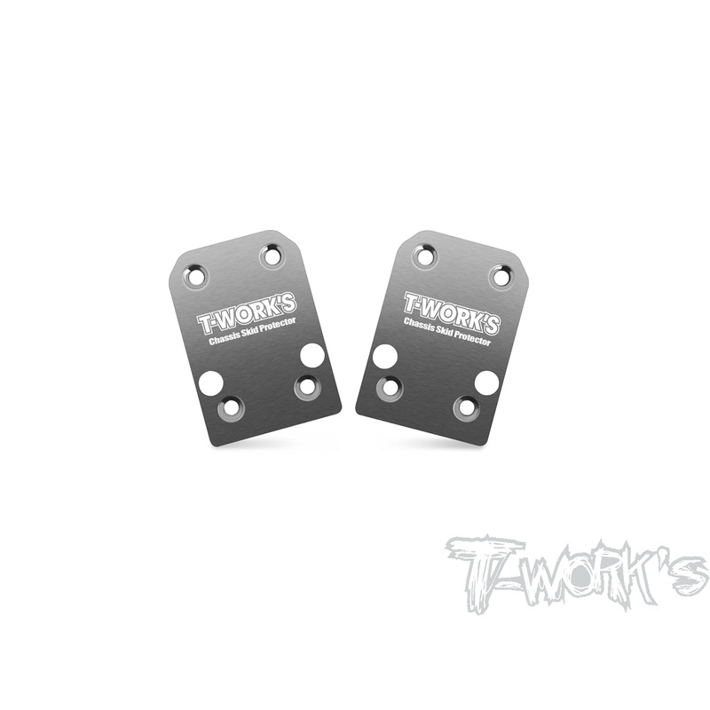 TO-220-22X-4Stainless Steel Rear Chassis Skid Protector ( TLR 22X-4 ) 2pcs.