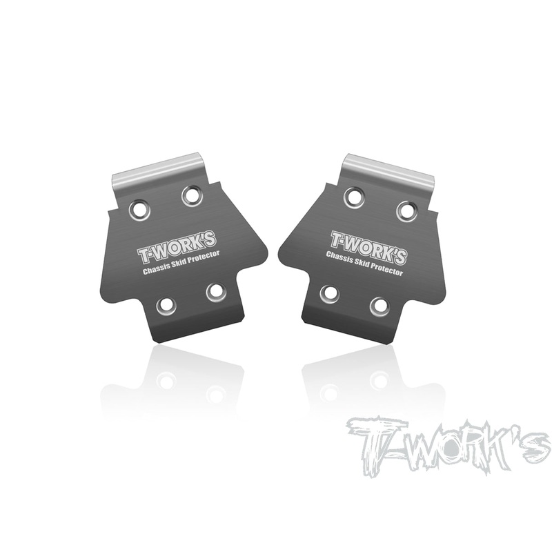 TO-235-RC8B4Stainless Steel Front Chassis Skid Protector ( Team Associated RC8 B4.1/ B4 ) 2pcs.