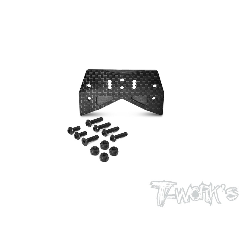 TO-319-8ight-XTGraphite Front Body Mount Adaptor ( For TLR 8ight-XT )