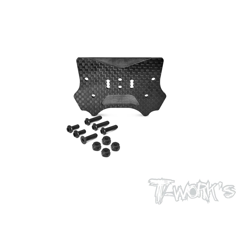 TO-319-D8TGraphite Front Body Mount Adaptor ( For HB D8T )