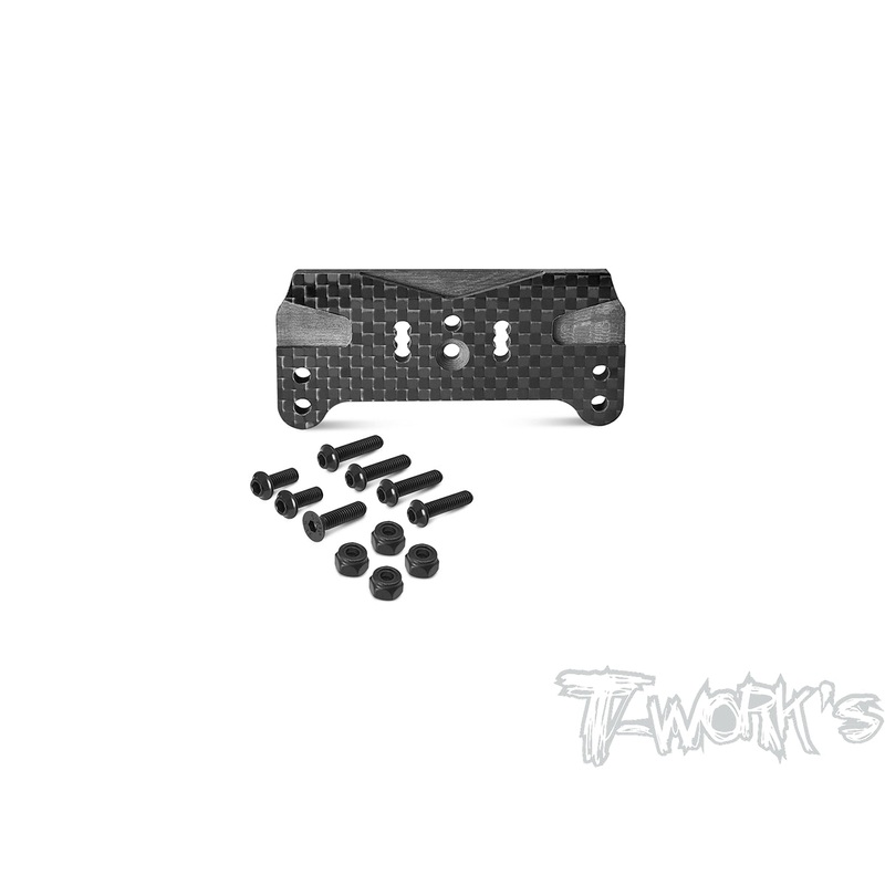 TO-319-T3.2Graphite Front Body Mount Adaptor ( For Team Associated RC8 T3.2 )