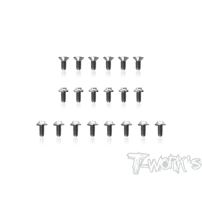 TP-15364 Titanium Sus-Arm Screw Set ( For Yokomo BD11 )
