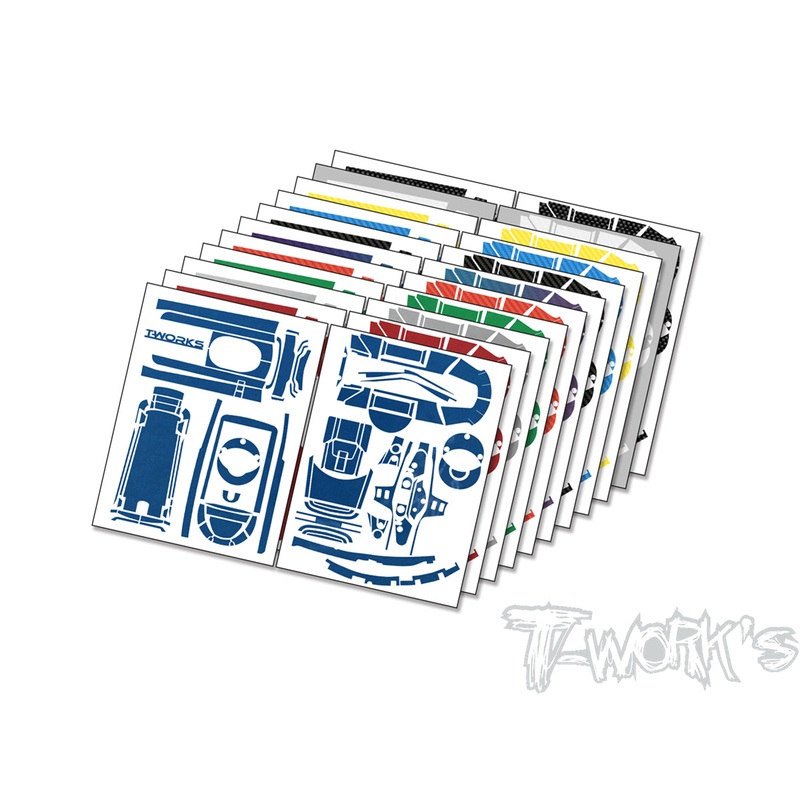 TS-066M    Metal Chrome Radio Skin Sticker ( For Futaba T10PX ) 4 Colors