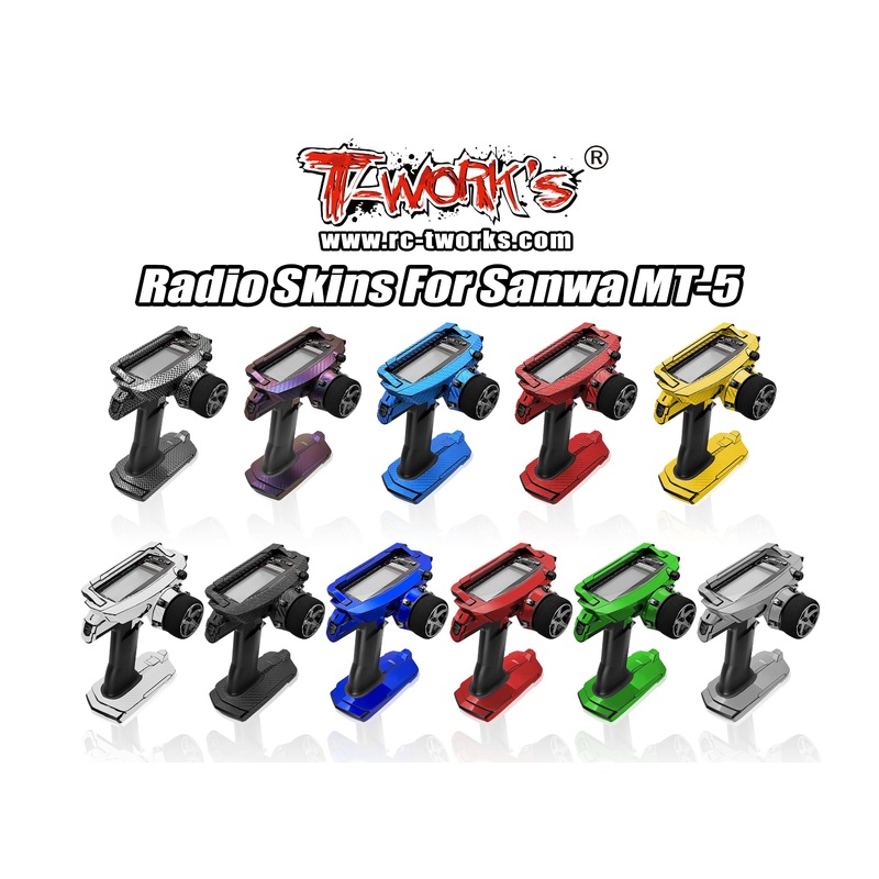TS-068    3D Graphite Radio Skin Sticker ( For Sanwa MT-5 )  6colors