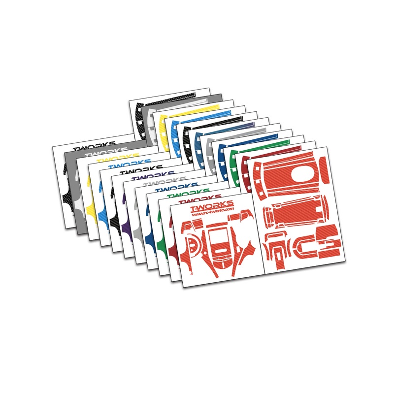 TS-072  3D Graphite  Radio Skin Sticker ( For Futaba T3PV )  6colors