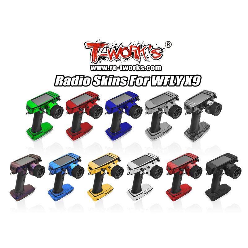 TS-074M Metal Chrome Radio Radio Skin Sticker ( For WFLY X9 )  4 Colors