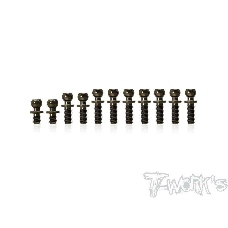TE-205-X1223 7075-T6 Hard Coated Alum Ball End set ( For Xray X12 2023 )
