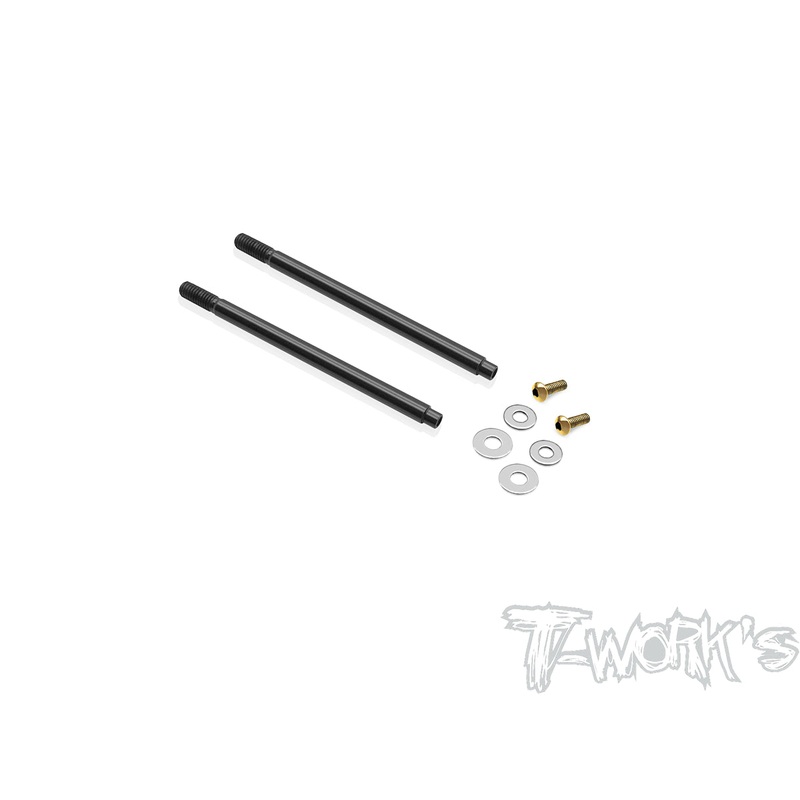 TO-260-8IGHT X  DLC coated Front Shock Shaft  57mm (  For TLR 8IGHT X2.0 ) 2pcs.