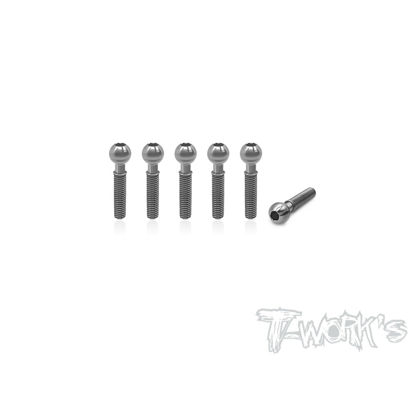 TP-015L64 Titanium Pivot ball threaded upper arm ( For Serpent X20'23 )