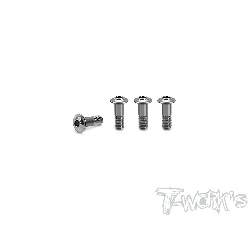 TP-15564 Titanium King Pin Screw  ( For TLR 8IGHT X /2.0/E/Eilte/T/TE ) 4pcs.