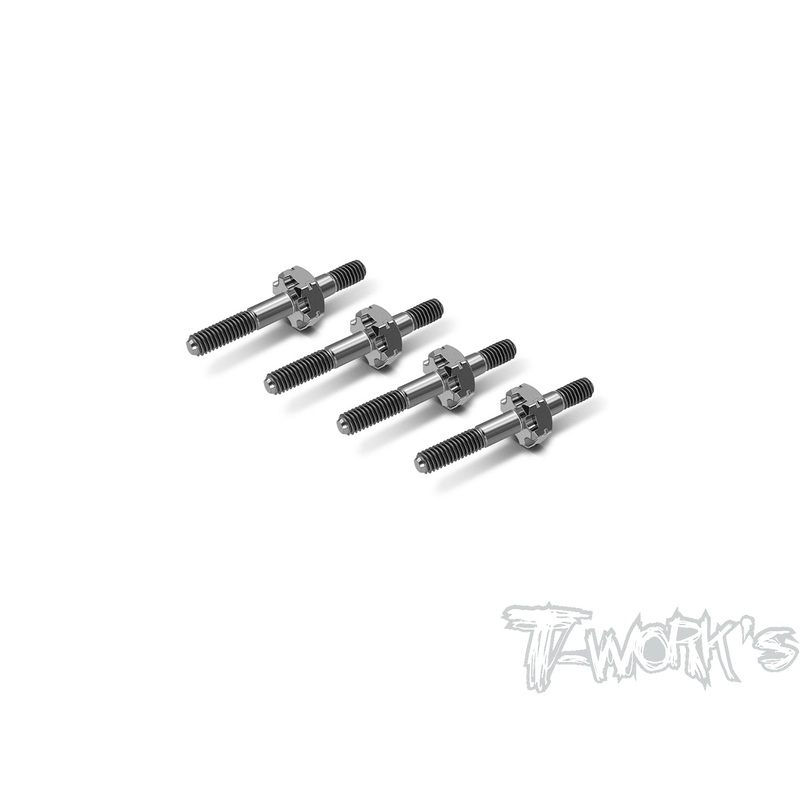 TP-15864 Titanium Shock Standoffs ( TLR 22 5.0/22X/22SCT/SCTE3.0 ) 4pcs.