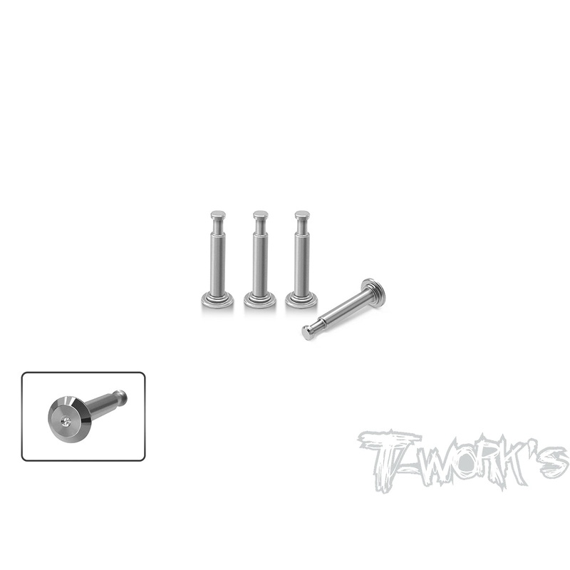 TP-159  64 Titanium Lower Shock Pins  ( For Team Associated RC8 RC8 B4 ) 4pcs.