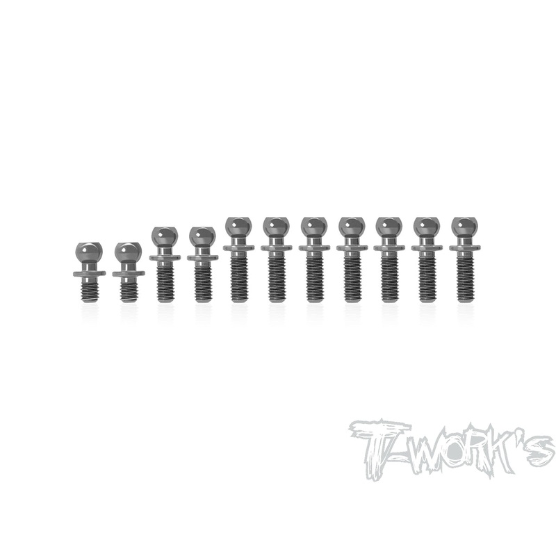 TP-162   64 Titanium Ball End set ( For Xray X12'23 )