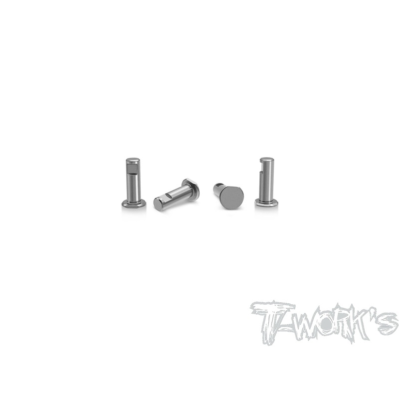 TP-16364 Titanium Front Arm KingPin ( For TEKNO NB48/EB48 2.1 ) 4pcs.