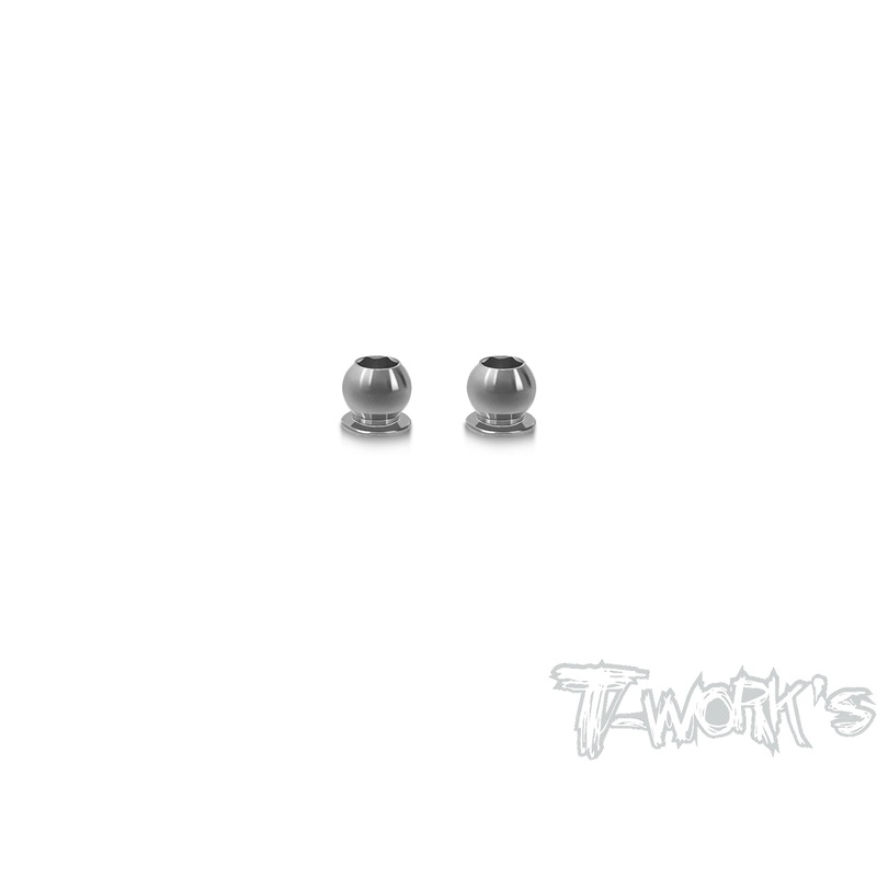 TP-167 64 Titanium 5.8mm Shock End Ball With 3mm Hex  ( For Yokomo BD11/10/9, Xray T4ARC ) 2pcs.