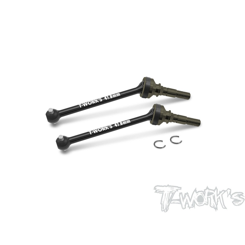 C-X423-AA7075-T6 Alum. CVD Set With Alum Drive Axle 47.8mm ( For Xray X4'23 )  2pcs.