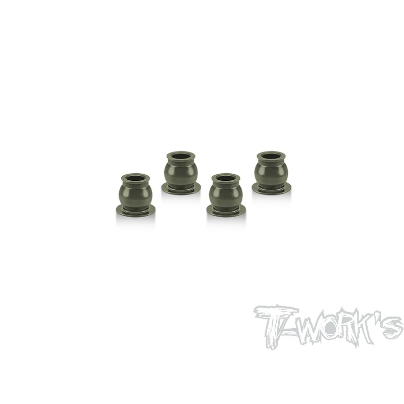 HCB-006A 7075-T6 Hard Coated Alum Shock Pivot Ball  ( For Team Associated RC10 B6.4/B6.3/B6.2/B6.1/B74.2/B74.1/B74 ) 4pcs.