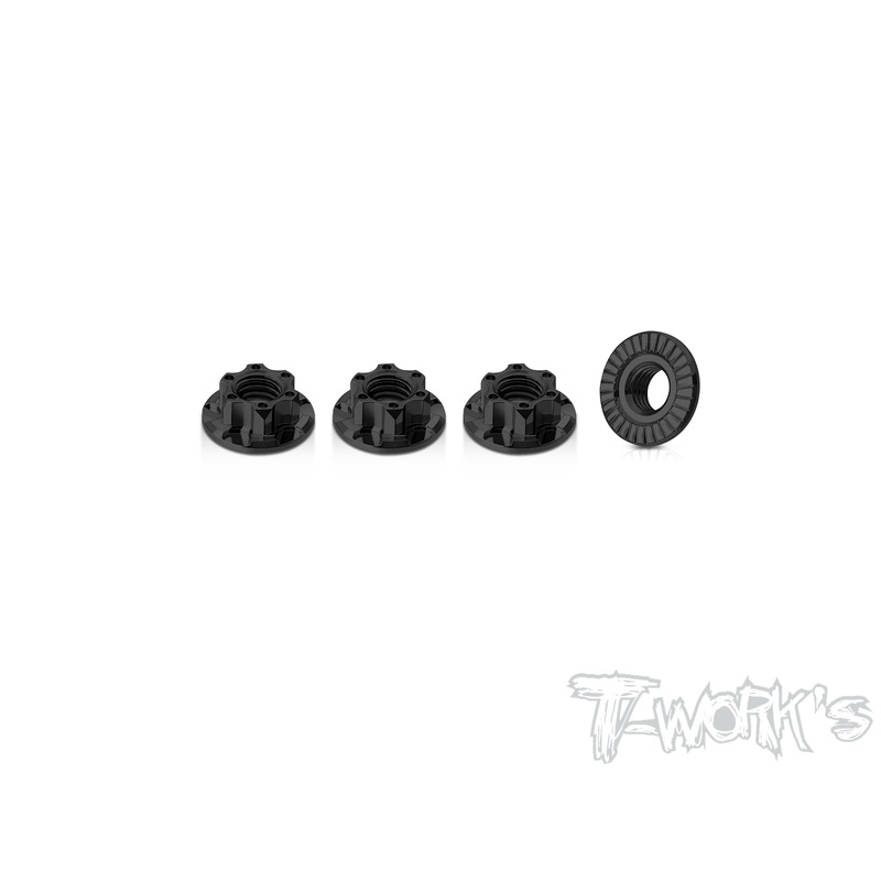 TA-155BK      7075-T6 Light Weight Serrated M5 Wheel Nut ( Black ) 4pcs.