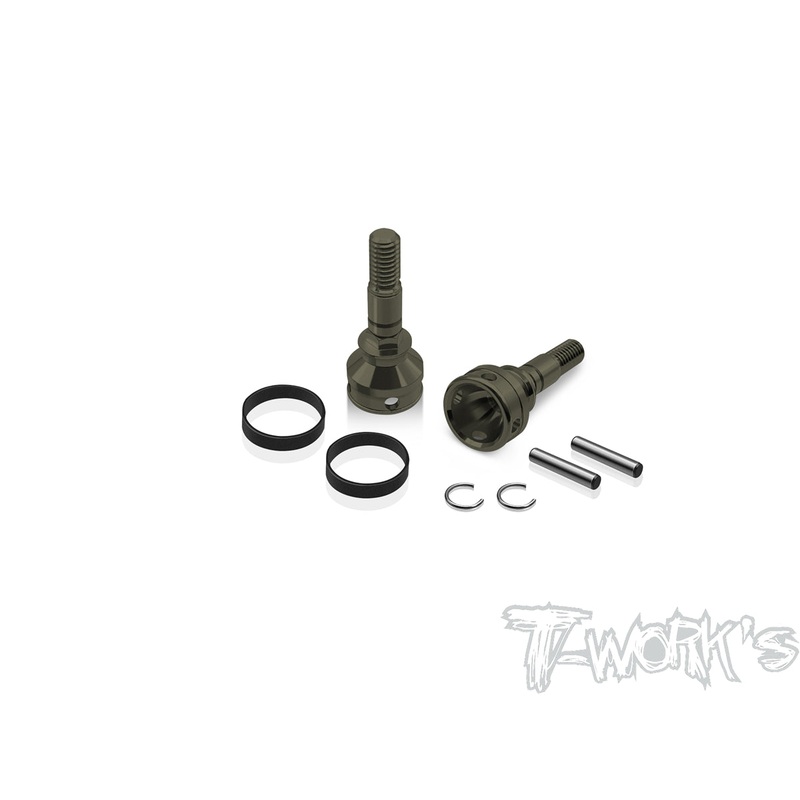 TE-154-X423 7075-T6 Hard Coated Alum. Drive Axle ( For Xray X4'23  ) 2pcs.