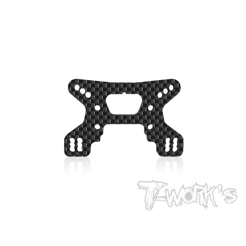 TE-182-B74.2-V2 Graphite Front Shock Tower +1.5mm Camber Hole ( For Team Associated RC10 B74.2 )