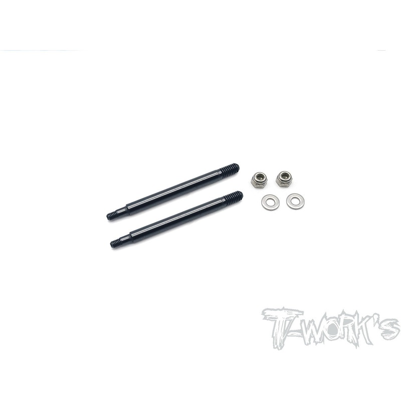 TO-260-X3GTDLC coated Front Shock Shaft  44.9mm (  For Hong Hor X3GT/GTS'23/ IGT8  ) 2pcs.