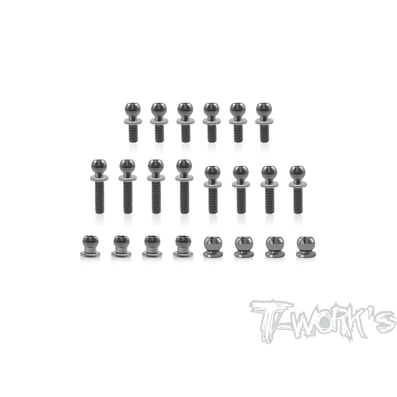 TP-17364 Titanium Ball End set ( For Xpress AT1 ) 22pcs.