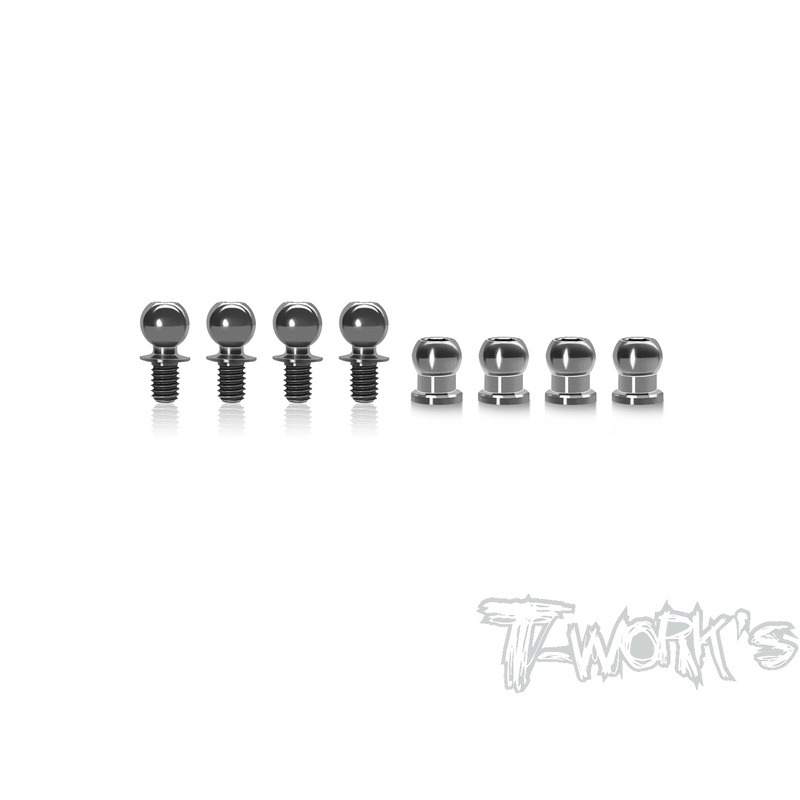 TP-174 64 Titanium Fully Adjustable Anti-roll Bar Joint ( For Yokomo BD11 ) Each 4pcs.