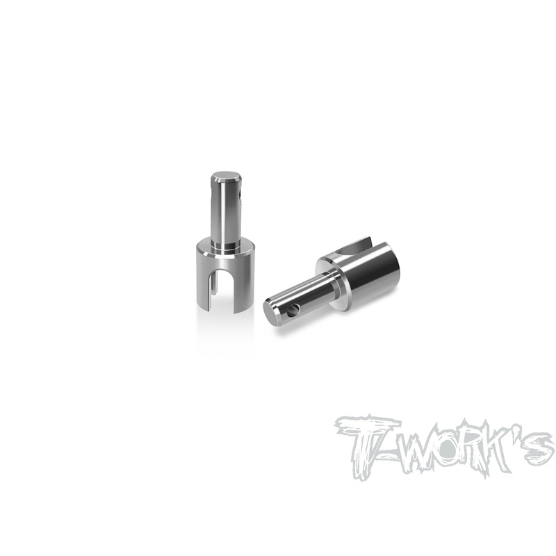 TP-180-X4'23     64 Titanium Gear Diff. BB Driveshaft Adapters  ( For Xray X4'23 )