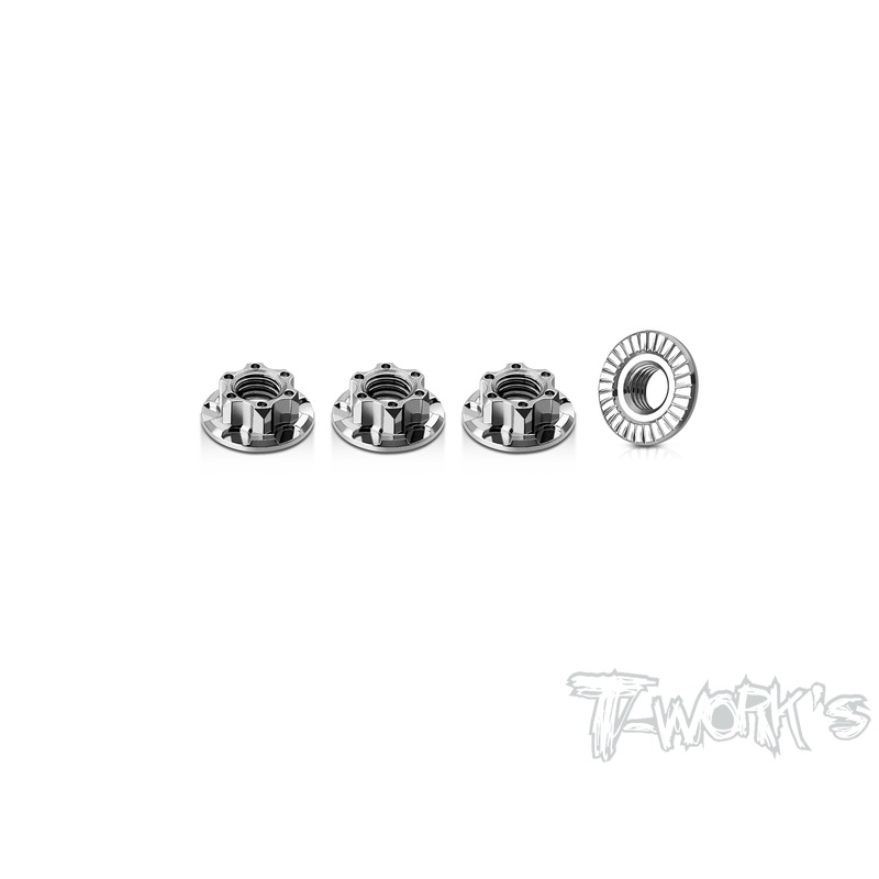 TP-181      64 Titanium Light Weight Serrated M5 Wheel Nuts ( 4pcs. )