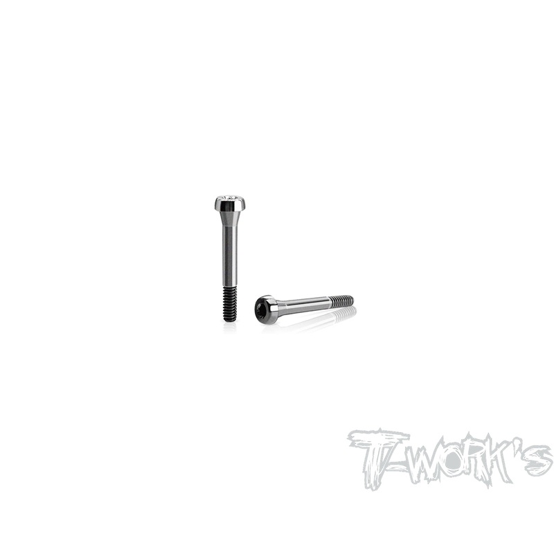TP-800R-C64 Titanium Body Shell Front End Downtravel Screw ( For Awesomatix A800R/A800RR ) 2pcs.